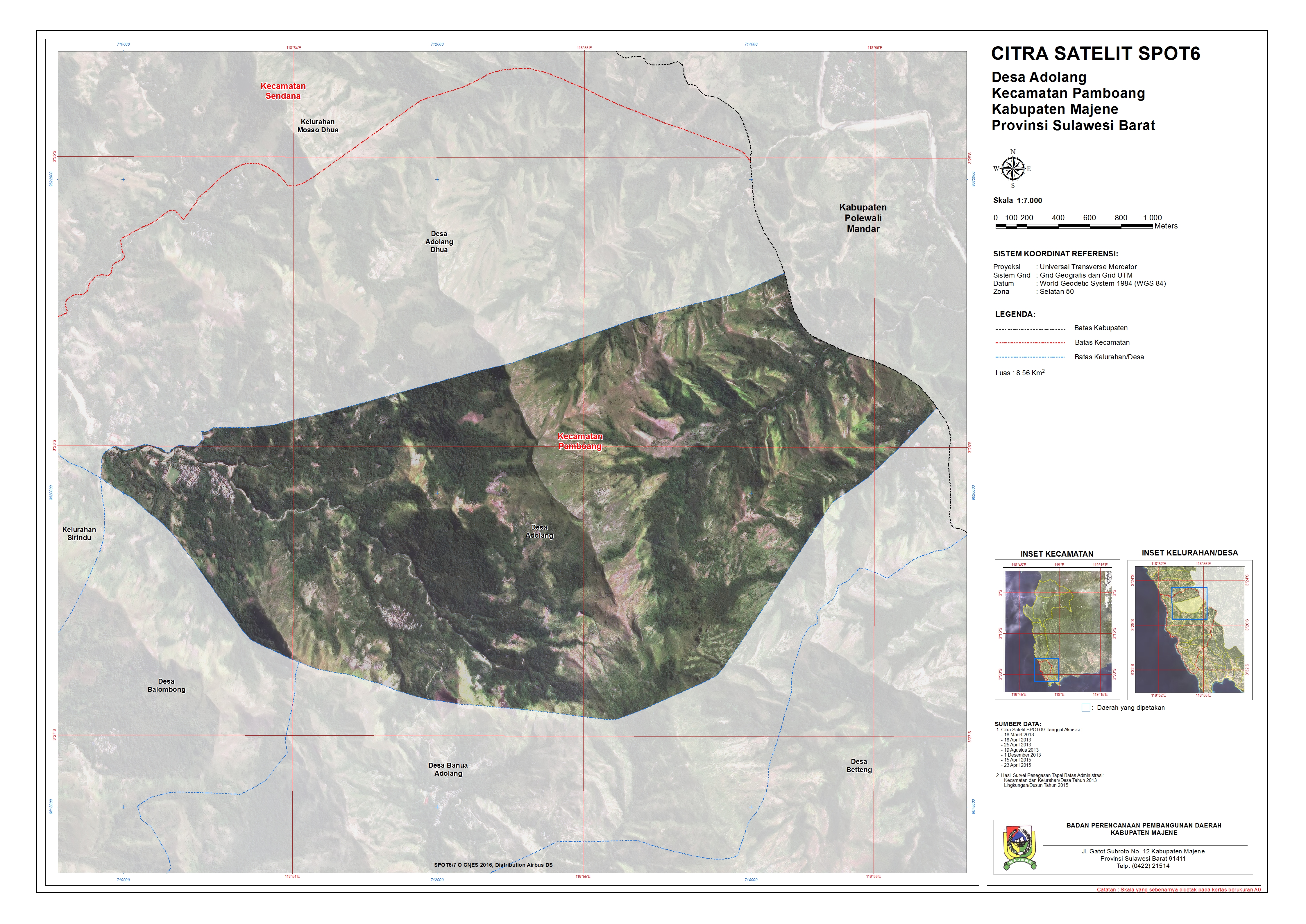 Peta Wilayah Desa Adolang